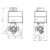 Kép 4/5 - ProClick control set: 3-járatú keverőszelep ARV 382 Vario ProClick, DN20, Rp3/4", állítható Kvs 3,5 - 9 m3/h között + ARM 343 motorral ProClick rendszerű, 3-point, 230 V AC, 120 s, 6 Nm